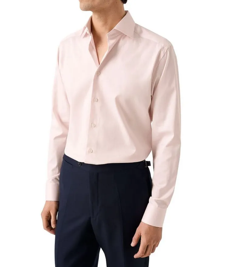 Slim-Fit Mélange Dress Shirt