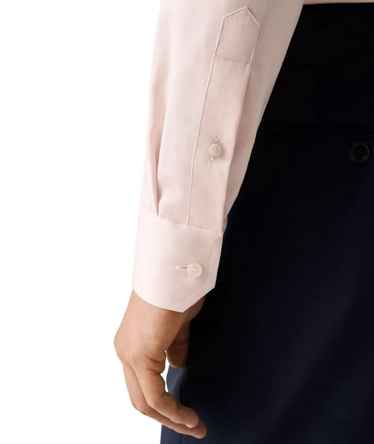 Slim-Fit Mélange Dress Shirt