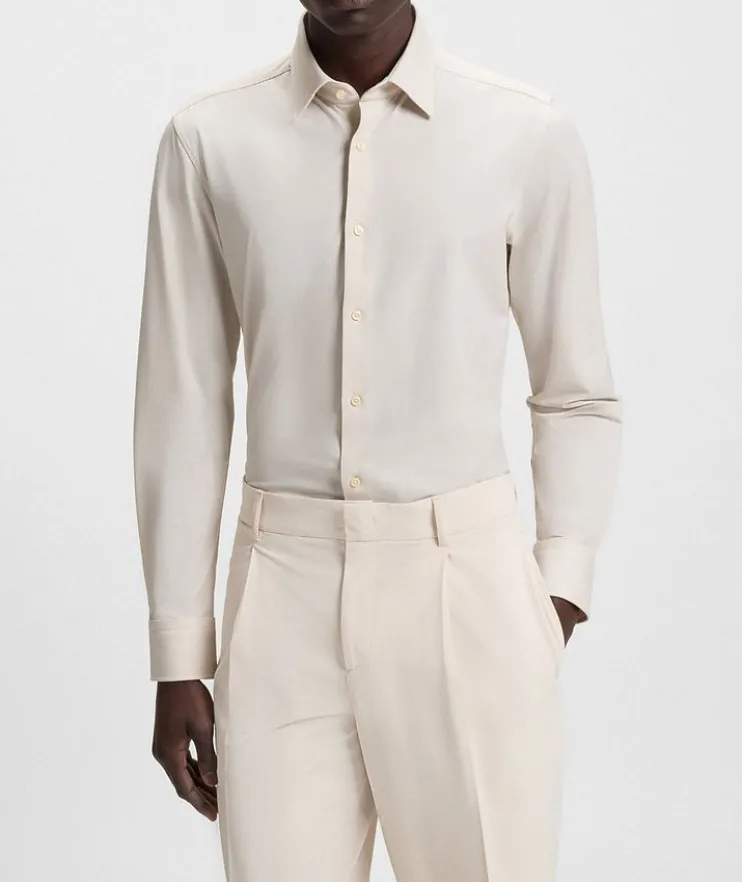 Slim-Fit Performance-Stretch Dress Shirt