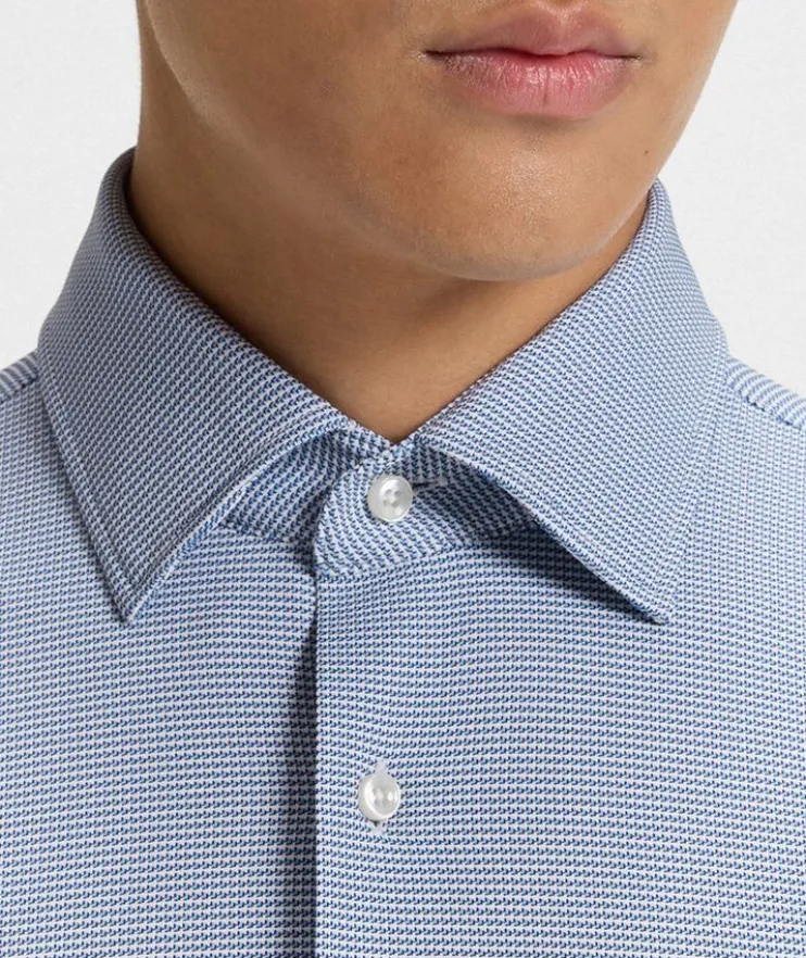 Slim-Fit Printed Dress Shirt