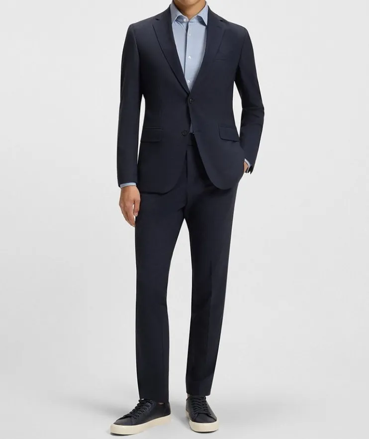 Slim-Fit Printed Dress Shirt