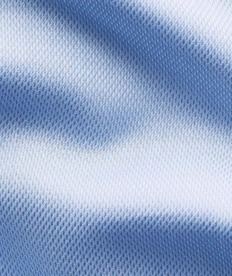 Slim-Fit Semi-Solid Twill Dress Shirt