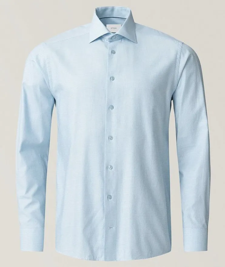 Slim-Fit Semi-Solid Dress Shirt
