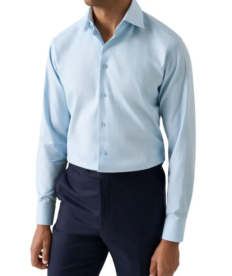 Slim-Fit Semi-Solid Dress Shirt