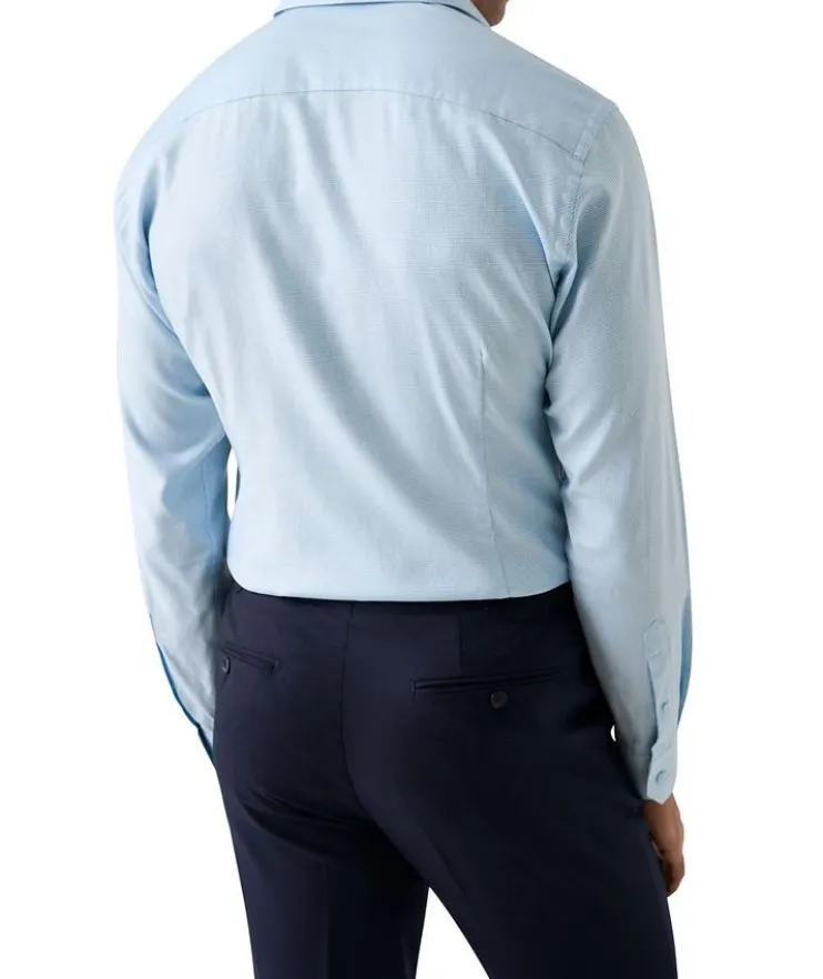 Slim-Fit Semi-Solid Dress Shirt