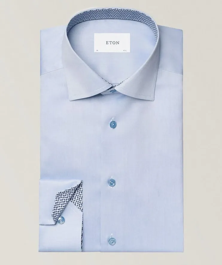 Slim-Fit Signature Twill Dress Shirt
