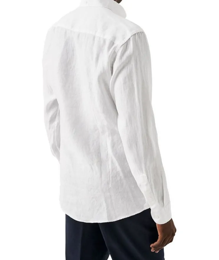 Slim-Fit Solid Linen Shirt