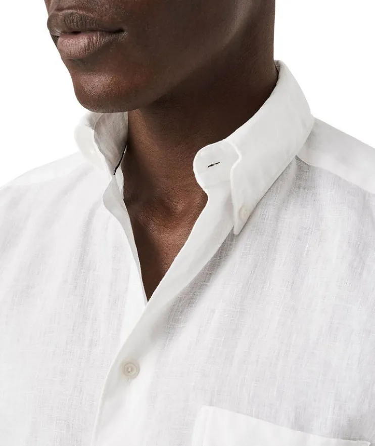 Slim-Fit Solid Linen Shirt