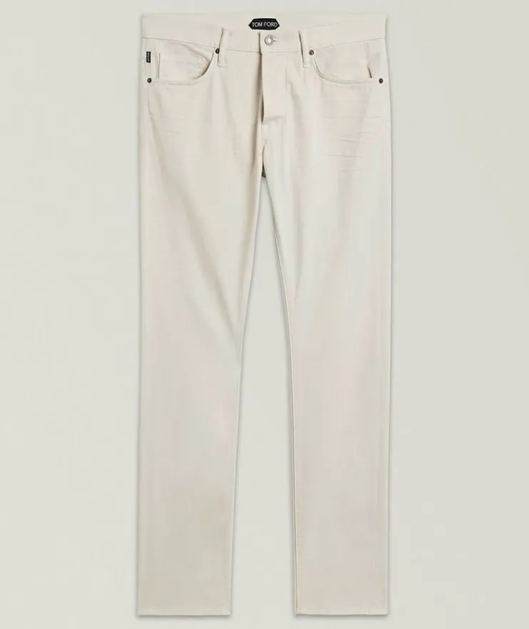 Slim-Fit Stretch Twill Jeans