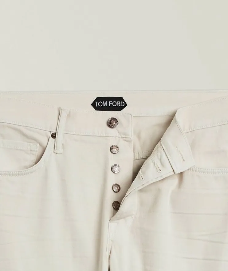 Slim-Fit Stretch Twill Jeans