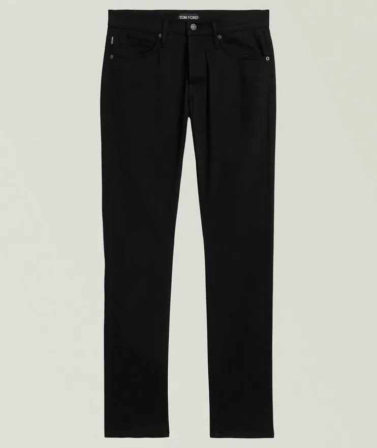 Slim-Fit Stretch Twill Jeans