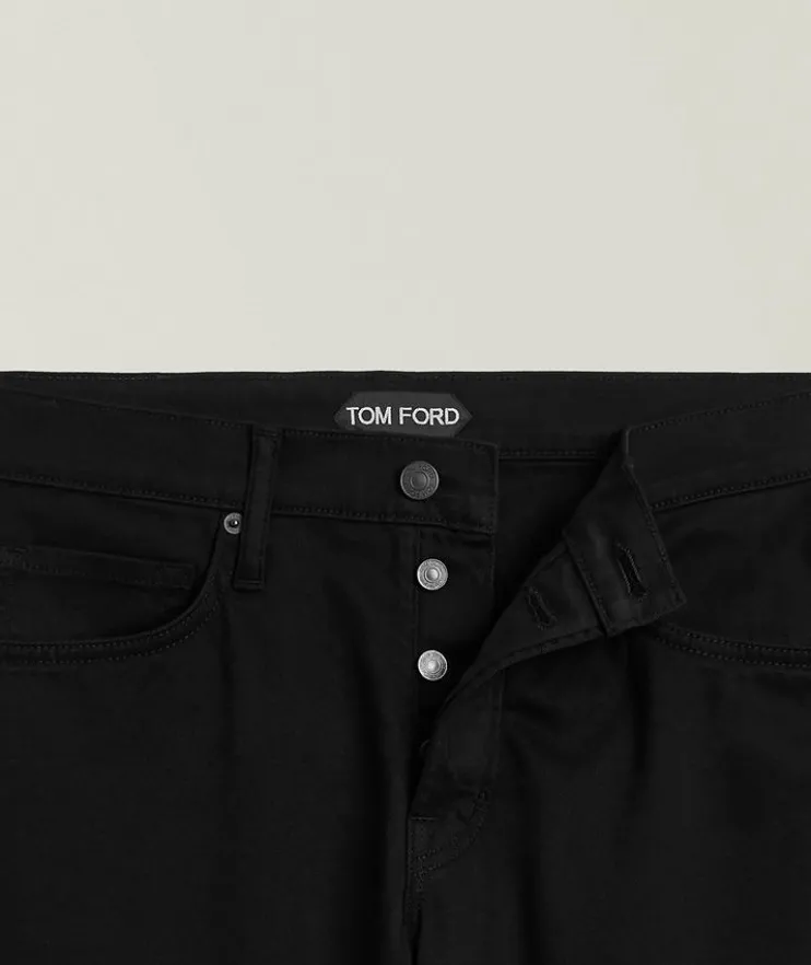 Slim-Fit Stretch Twill Jeans