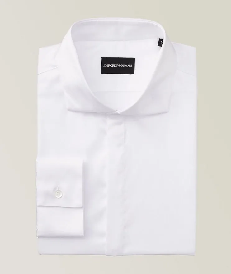 Slim-Fit Stretch-Cotton Dress Shirt