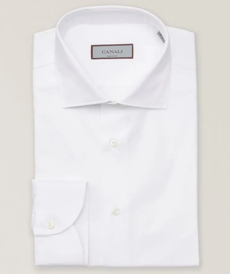 Slim-Fit Stretch-Cotton Dress Shirt