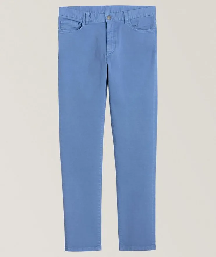 Slim-Fit Stretch-Cotton Roccia Jeans