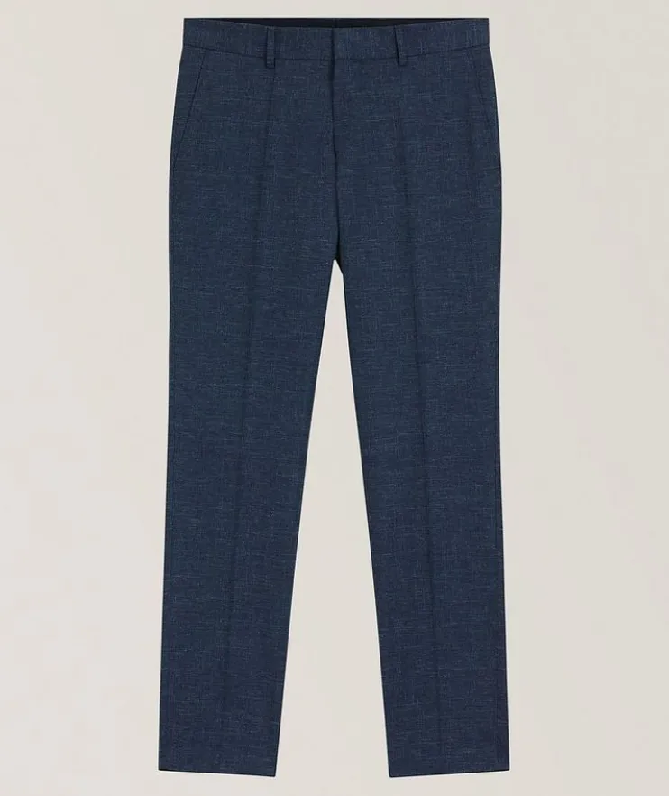 Slim-Fit Stretch-Wool Pants