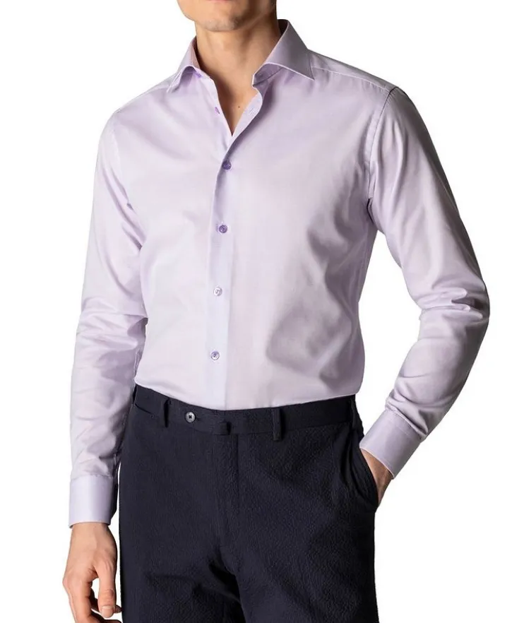 Slim-Fit Textured Dress Shirt