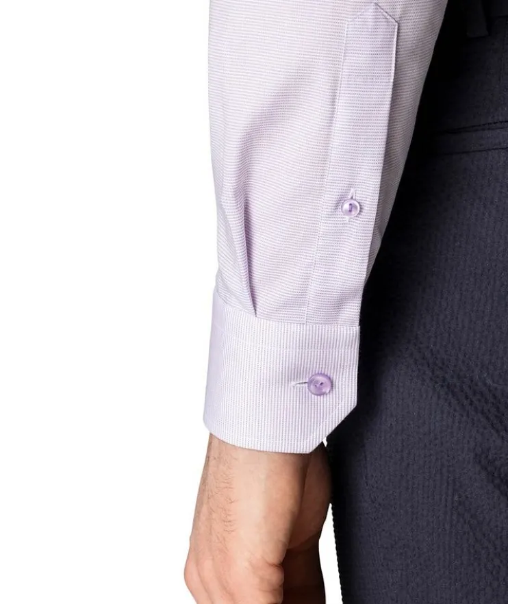 Slim-Fit Textured Dress Shirt