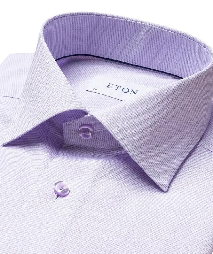 Slim-Fit Textured Dress Shirt