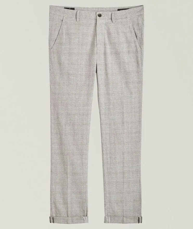 Slim-Fit Torino Windowpane Pants