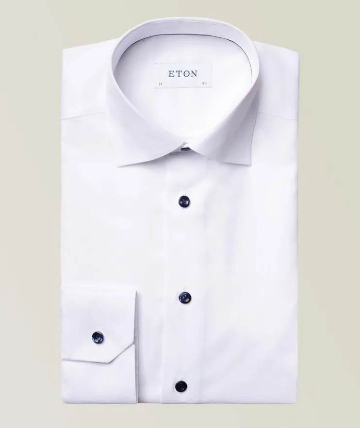 Slim-Fit Twill Cotton Shirt