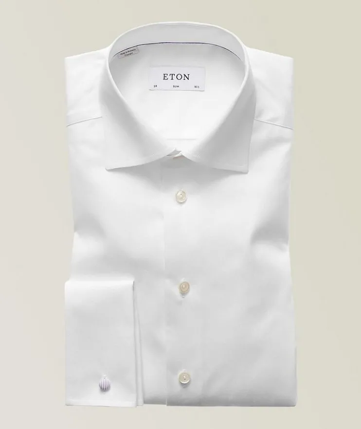 Slim-Fit Twill Dress Shirt