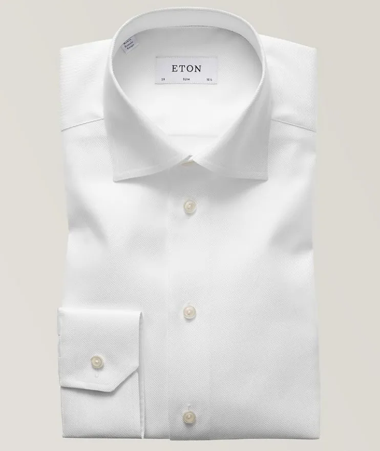 Slim-Fit Twill Dress Shirt