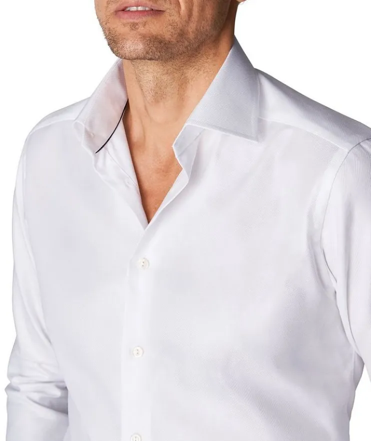 Slim-Fit Twill Dress Shirt