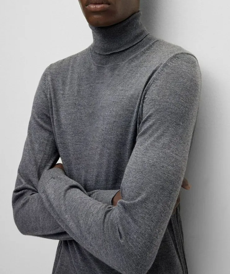 Slim-Fit Virgin Wool Rollneck Sweater
