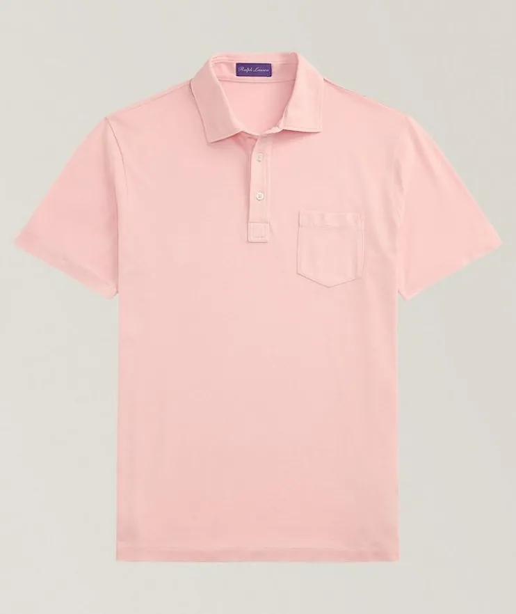 Slim-Fit Washed Piqué Polo