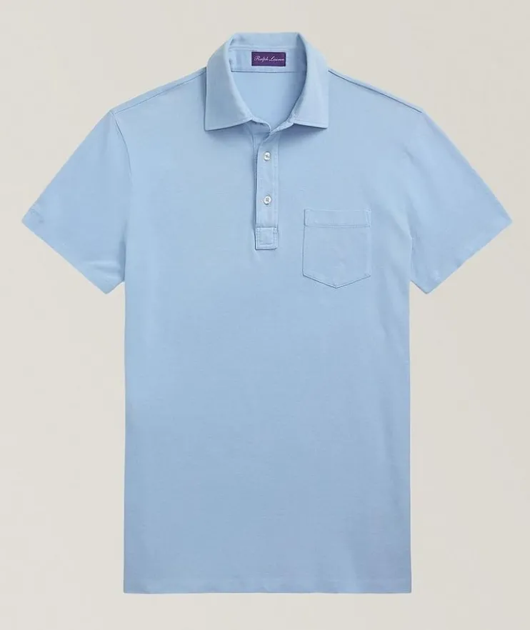 Slim-Fit Washed Piqué Polo