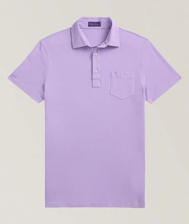 Slim-Fit Washed Piqué Polo