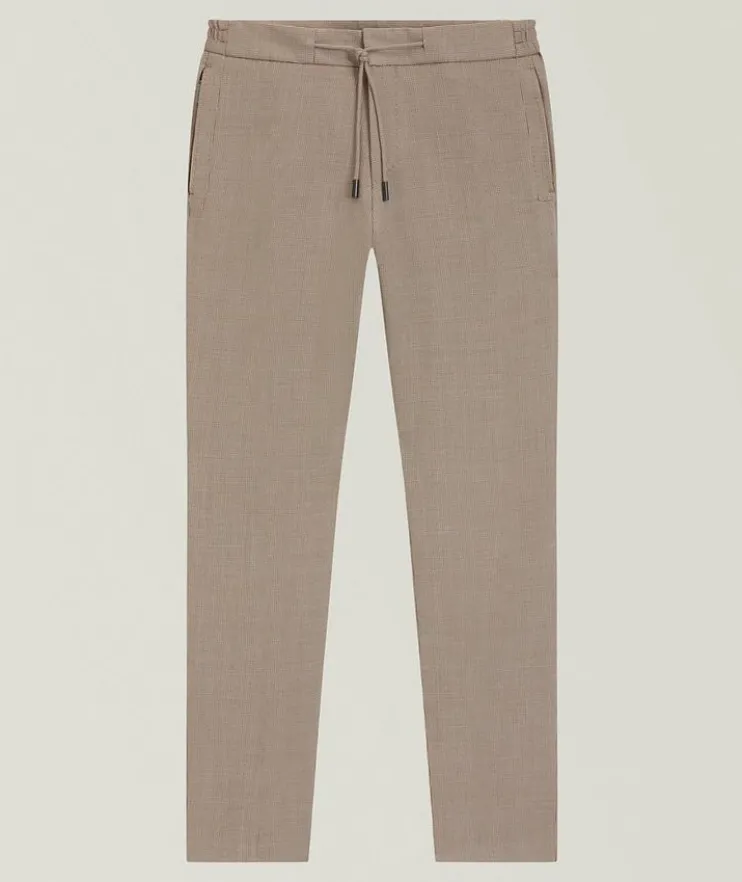 Slim-Fit Wool-Silk Tapered Pants