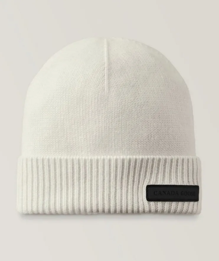Small Emblem Wool Beanie
