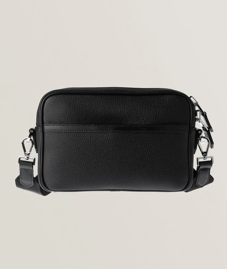 Small Grained Leather Messenger Bag