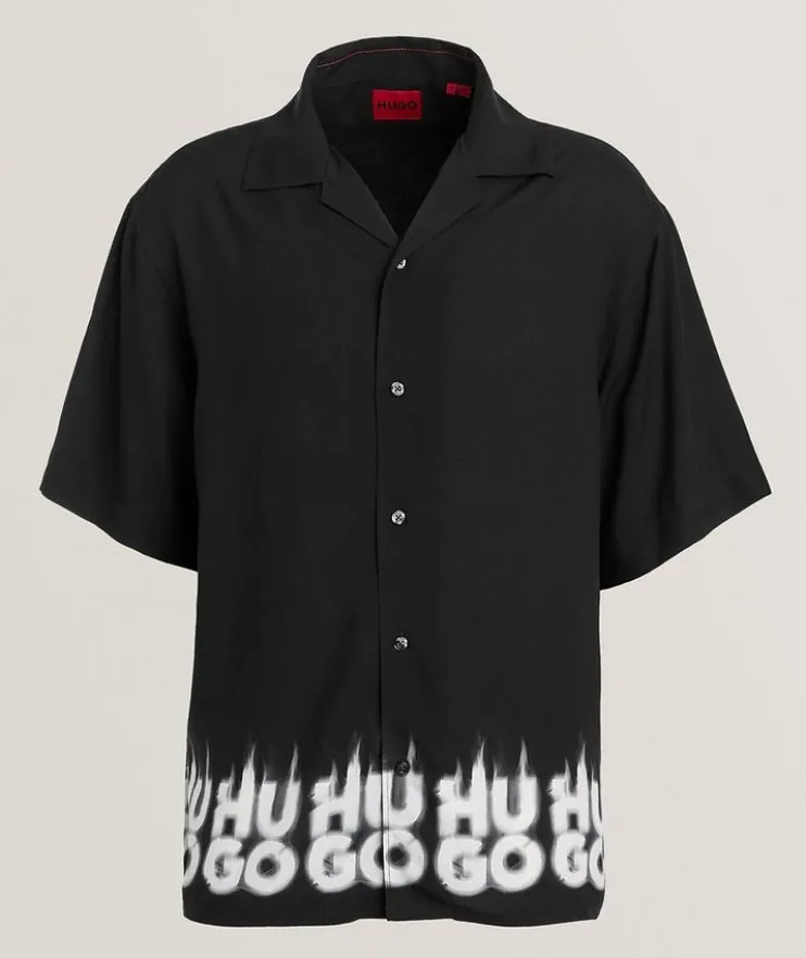 Smoke Logo Camp Shirt