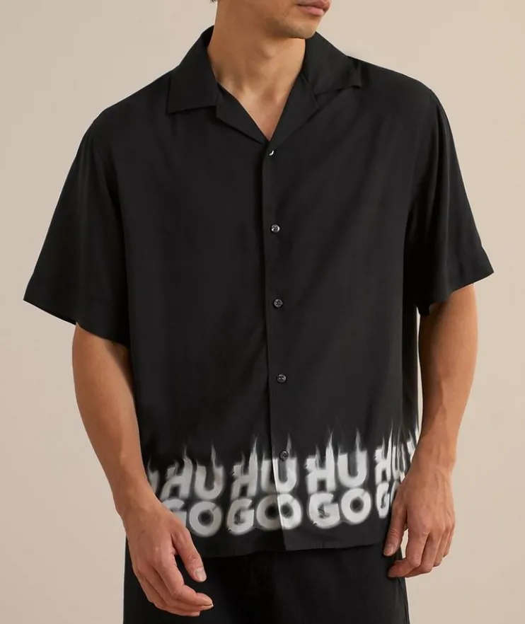 Smoke Logo Camp Shirt