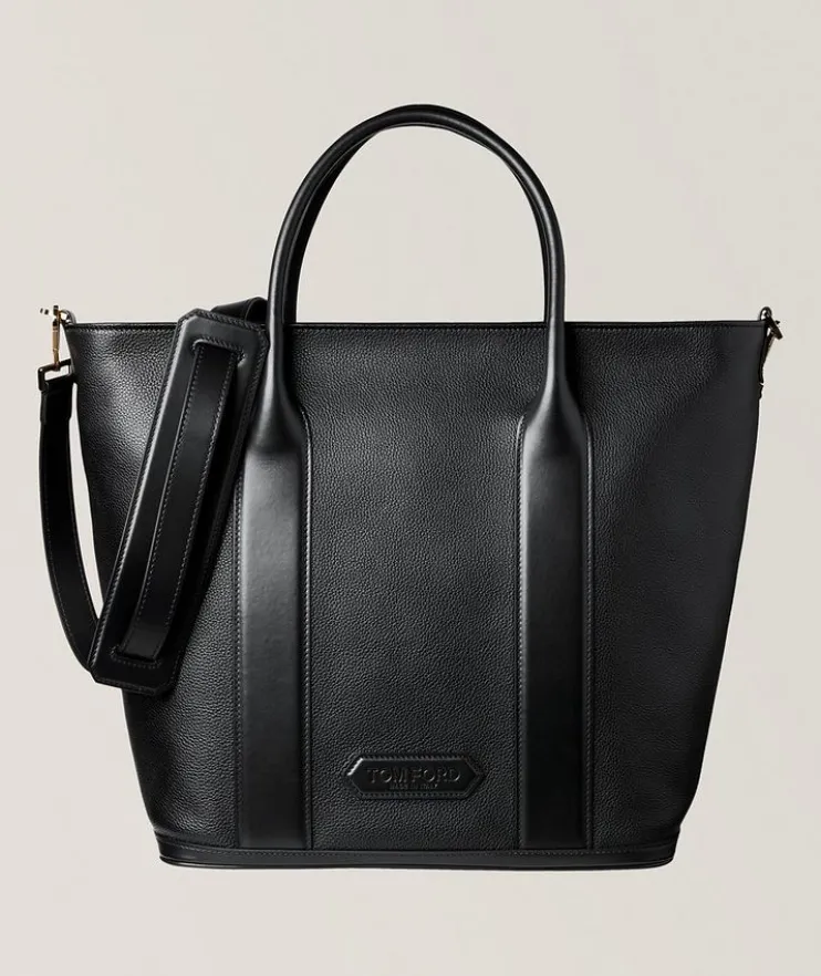 Soft Grained Leather Shopper Bag