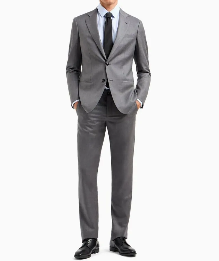 Soho Line Wool-Cashmere Suit