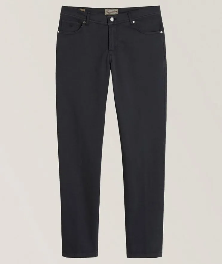 Solaro Cotton-Blend Five-Pocket Pants
