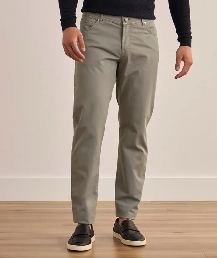 Solaro Cotton-Blend Five-Pocket Pants