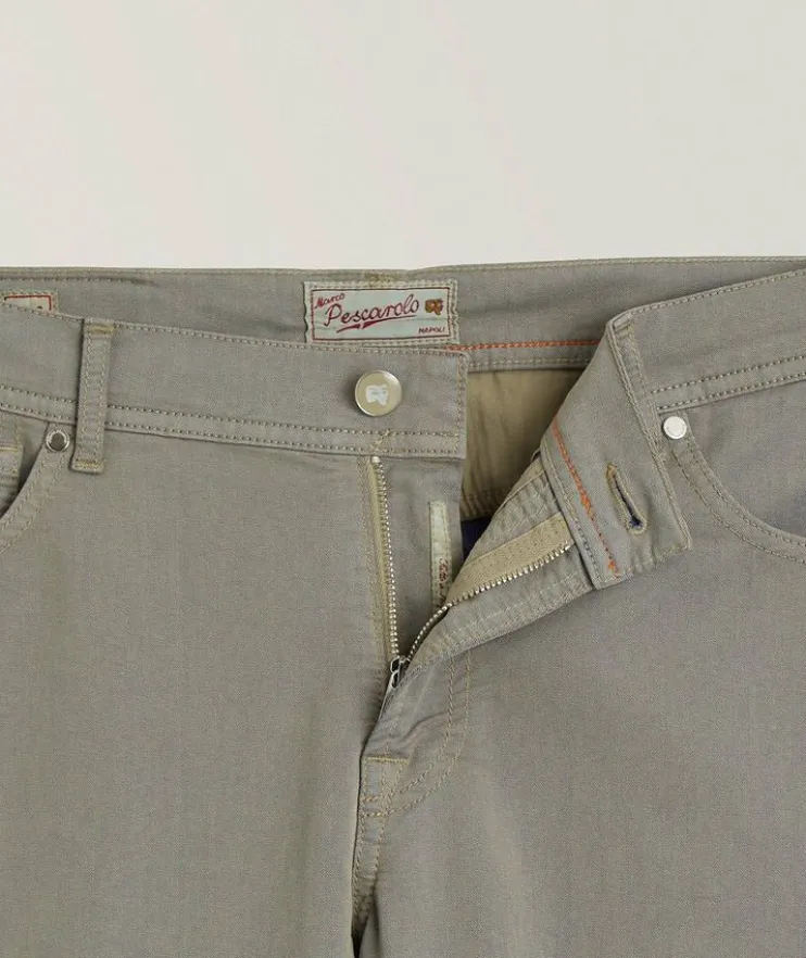 Solaro Cotton-Blend Five-Pocket Pants