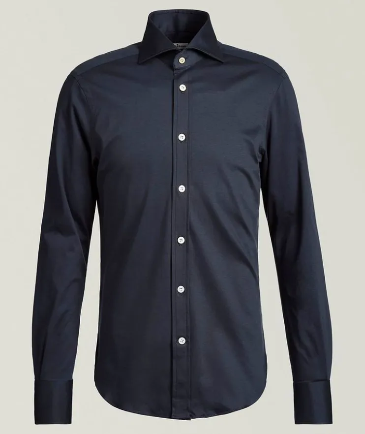 Solid Cotton Jersey Shirt