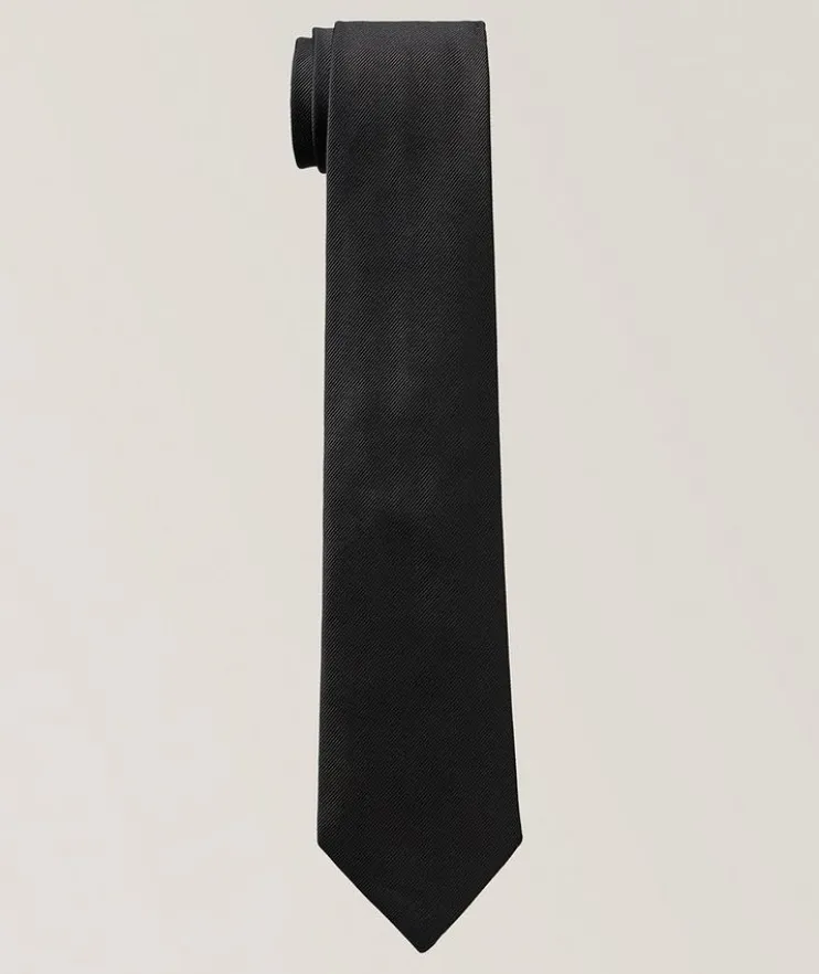 Solid Mogador Silk Tie