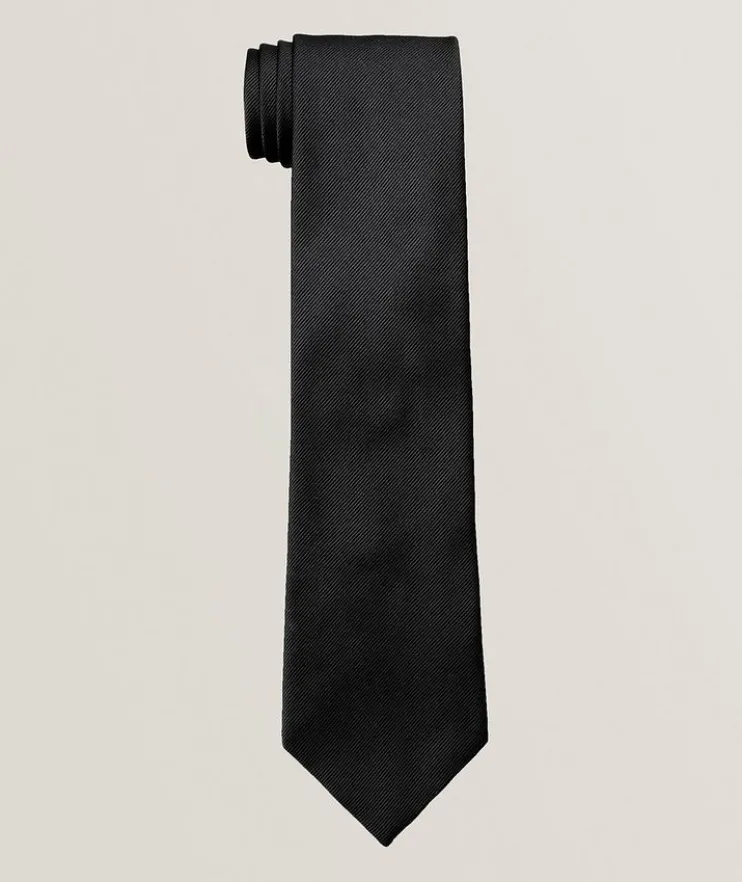 Solid Mogador Silk Tie