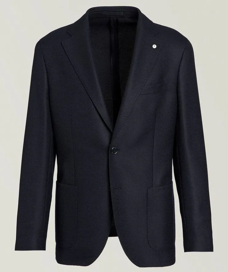 Solid Wool Sport Jacket