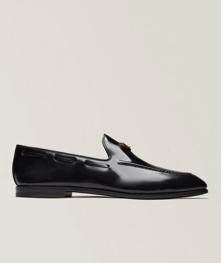 Spazzolato Leather Loafers