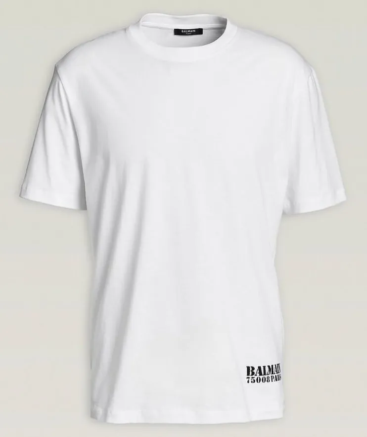 Stamp Logo Graphic Cotton T-Shirt