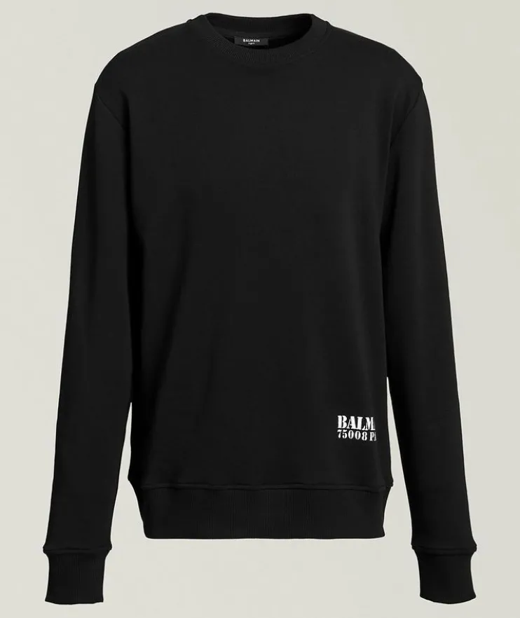 Stamp Logo Print Cotton Sweatshirt