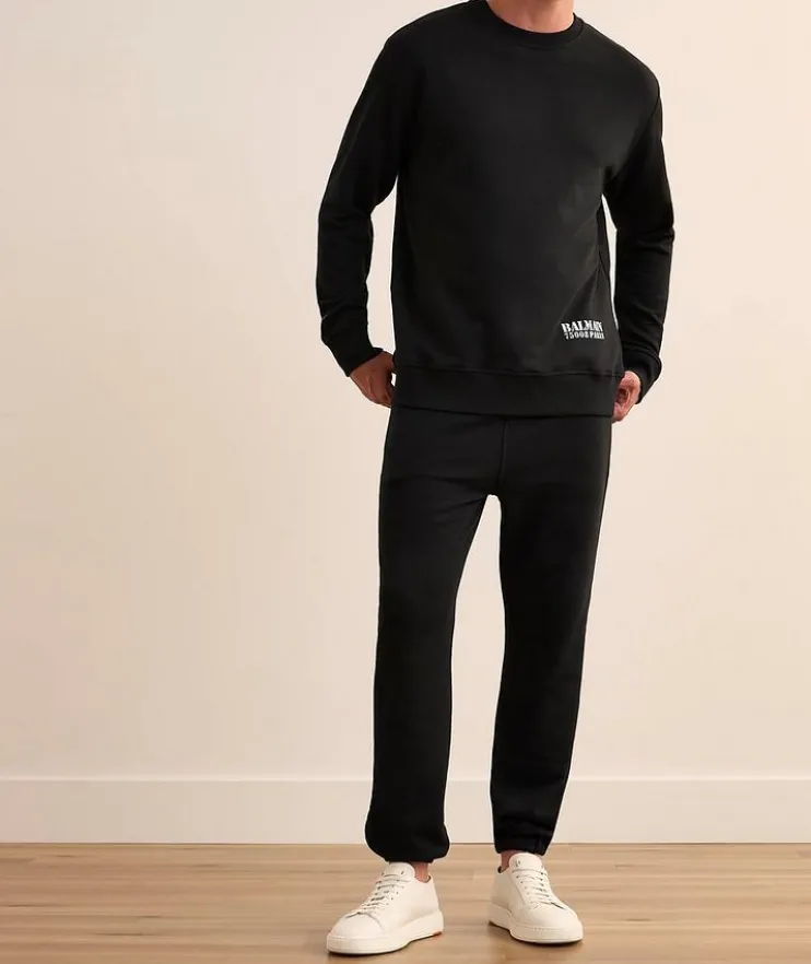 Stamp Logo Print Cotton Sweatshirt